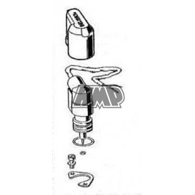 Starter arranque a frio eléctrico carburador PHVD scooter 5309500 78 - DELLORTO
